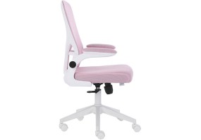 Cadeira-Giratoria-Diretor-tela-Rosa-ANM207 D-base-cinza-lado